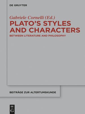 cover image of Plato's Styles and Characters